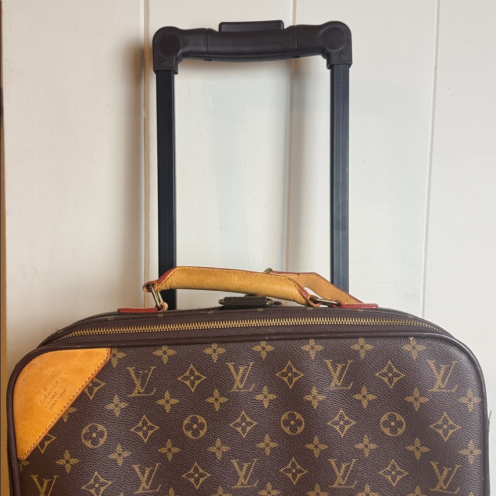 LV Monogram Suitcase 24” Vachetta Missing Pulls - Picture 16 of 17